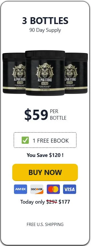 Alpha X10ND 3 Bottle Sale